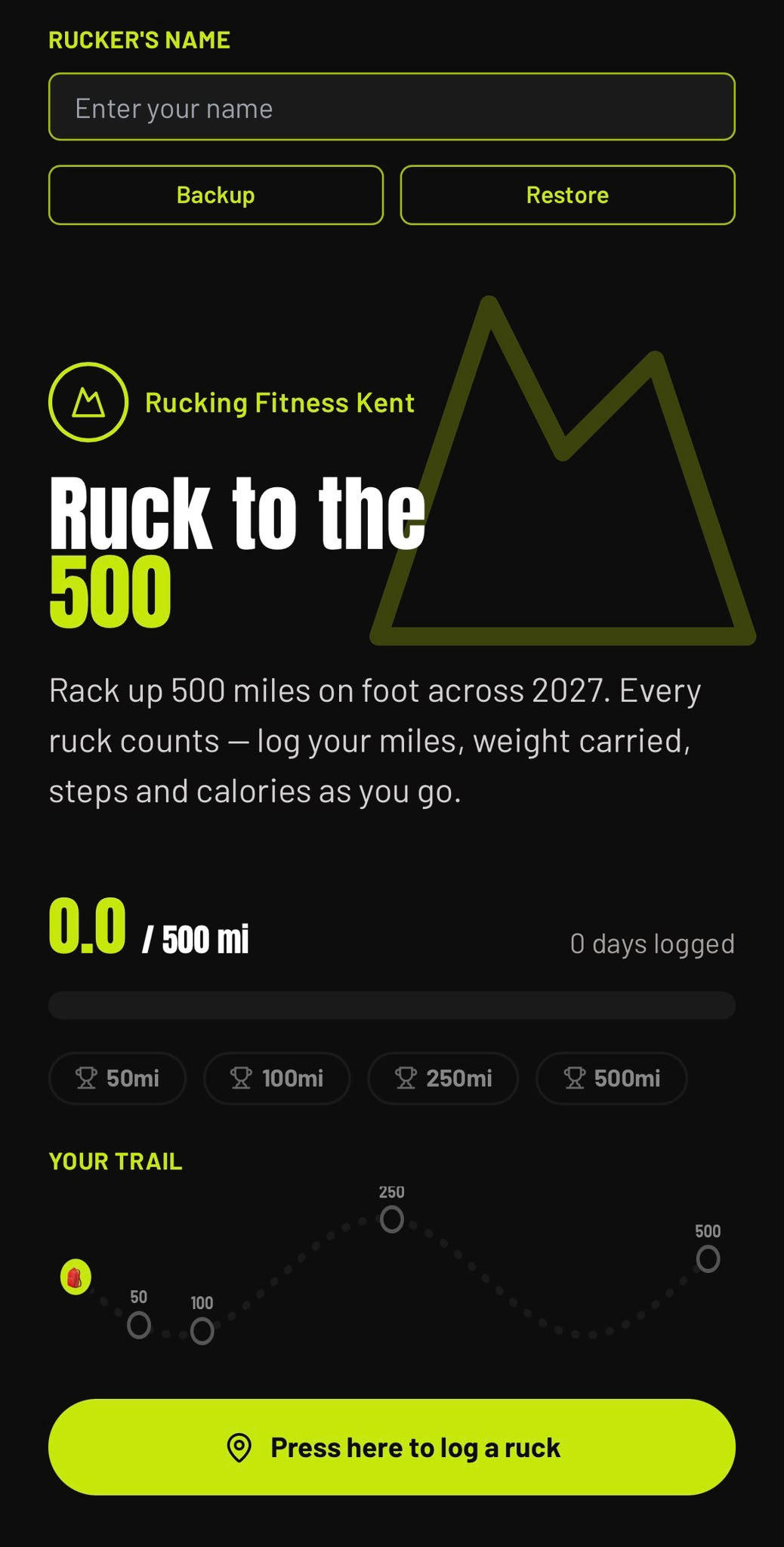 Ruck 500 screenshot