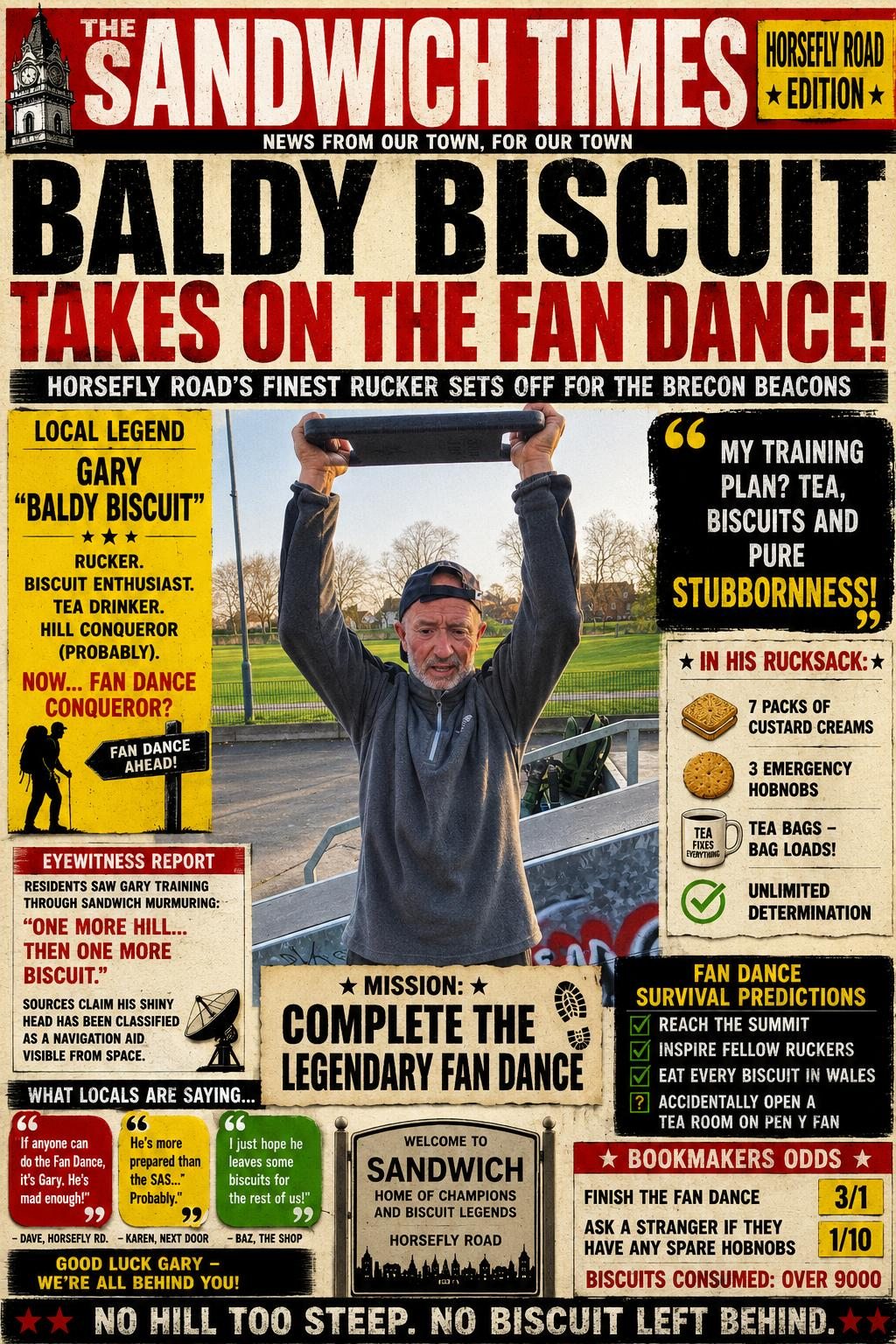 Baldy Biscuit Fan Dance poster