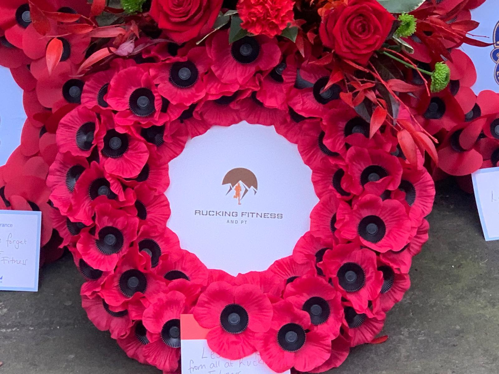 Rucking Fitness Remembrance Sunday poppy wreath